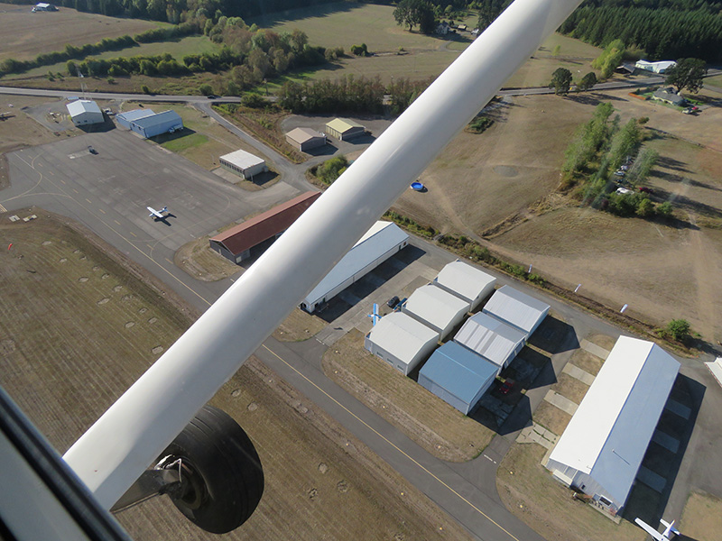 View from above Ed Carlson Memorial Field in Toledo, WA.